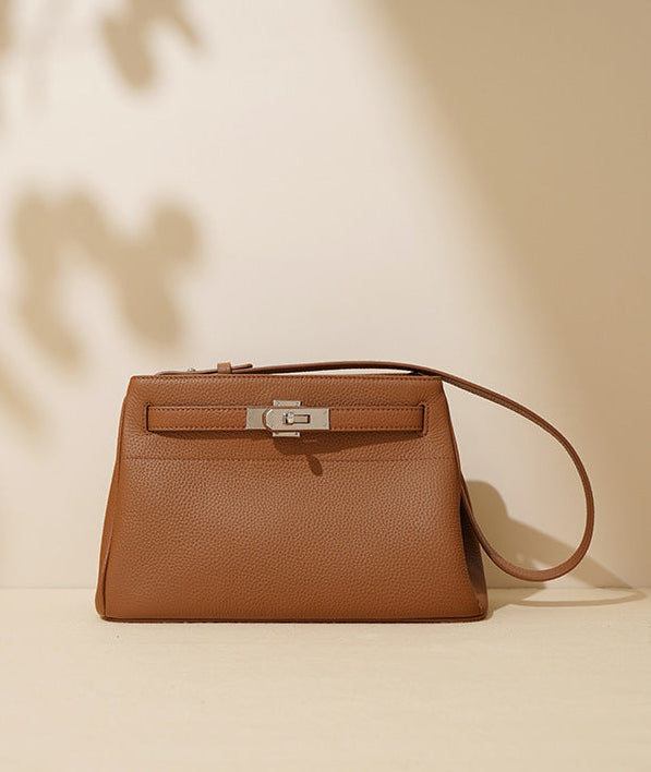 Small Genuine Leather Valencia Bag – Silver Hardware