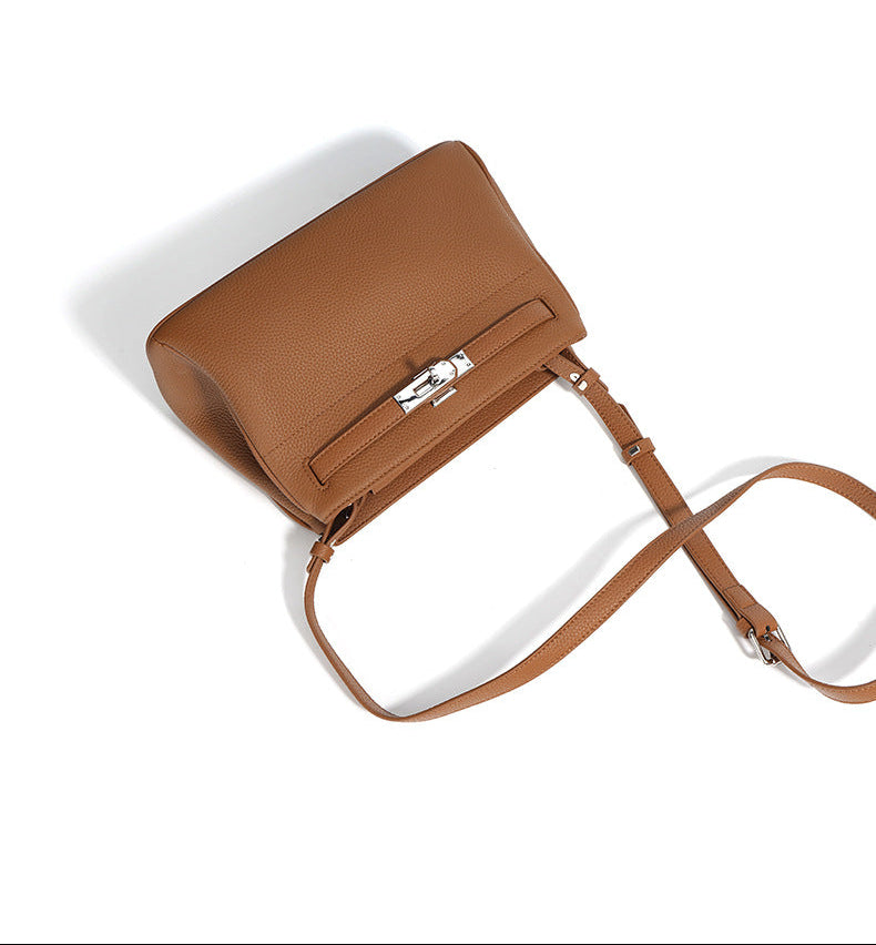 Small Genuine Leather Valencia Bag – Silver Hardware