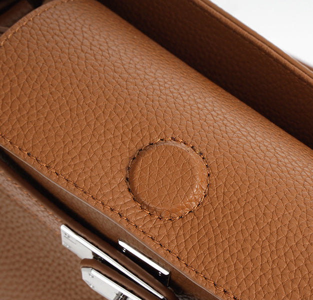 Small Genuine Leather Valencia Bag – Silver Hardware
