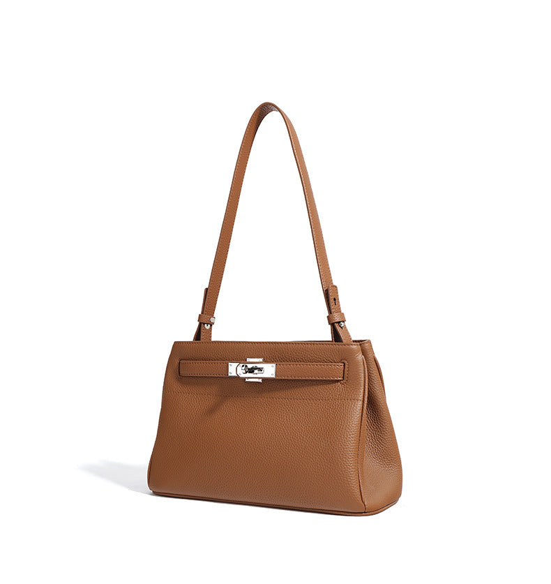 Small Genuine Leather Valencia Bag – Silver Hardware