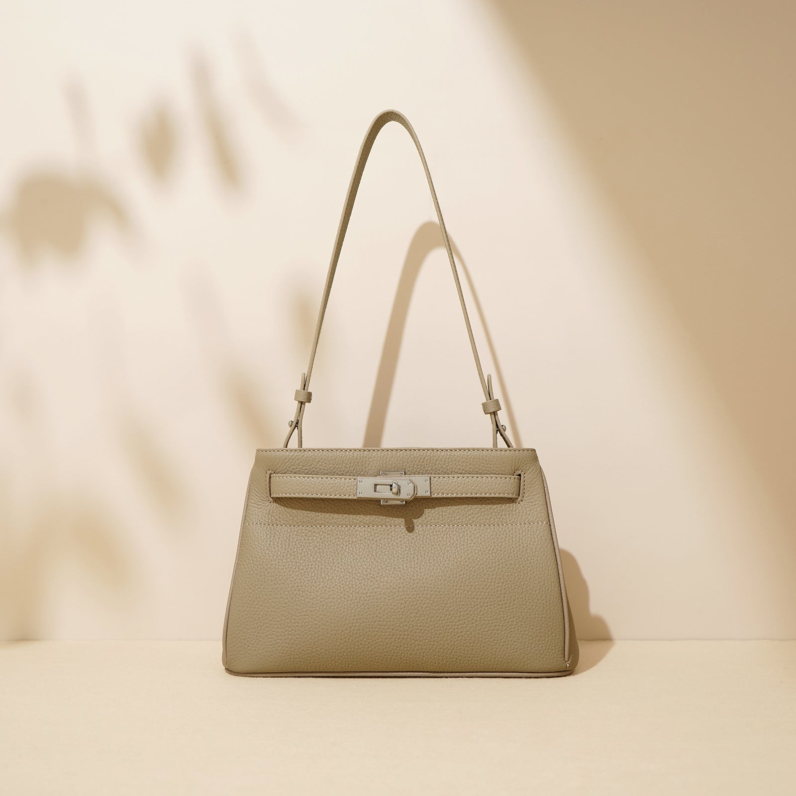 Small Genuine Leather Valencia Bag – Silver Hardware