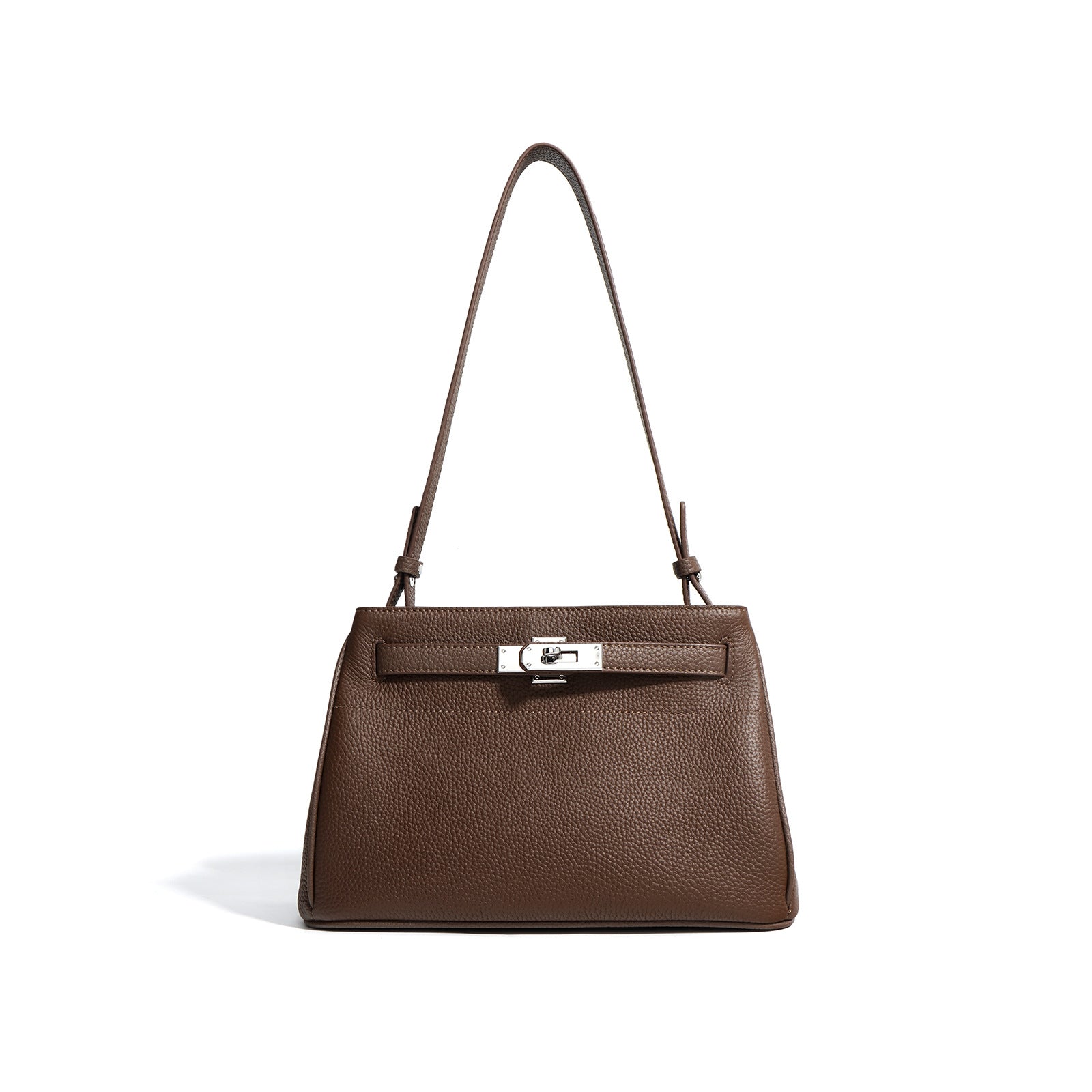 Small Genuine Leather Valencia Bag – Silver Hardware