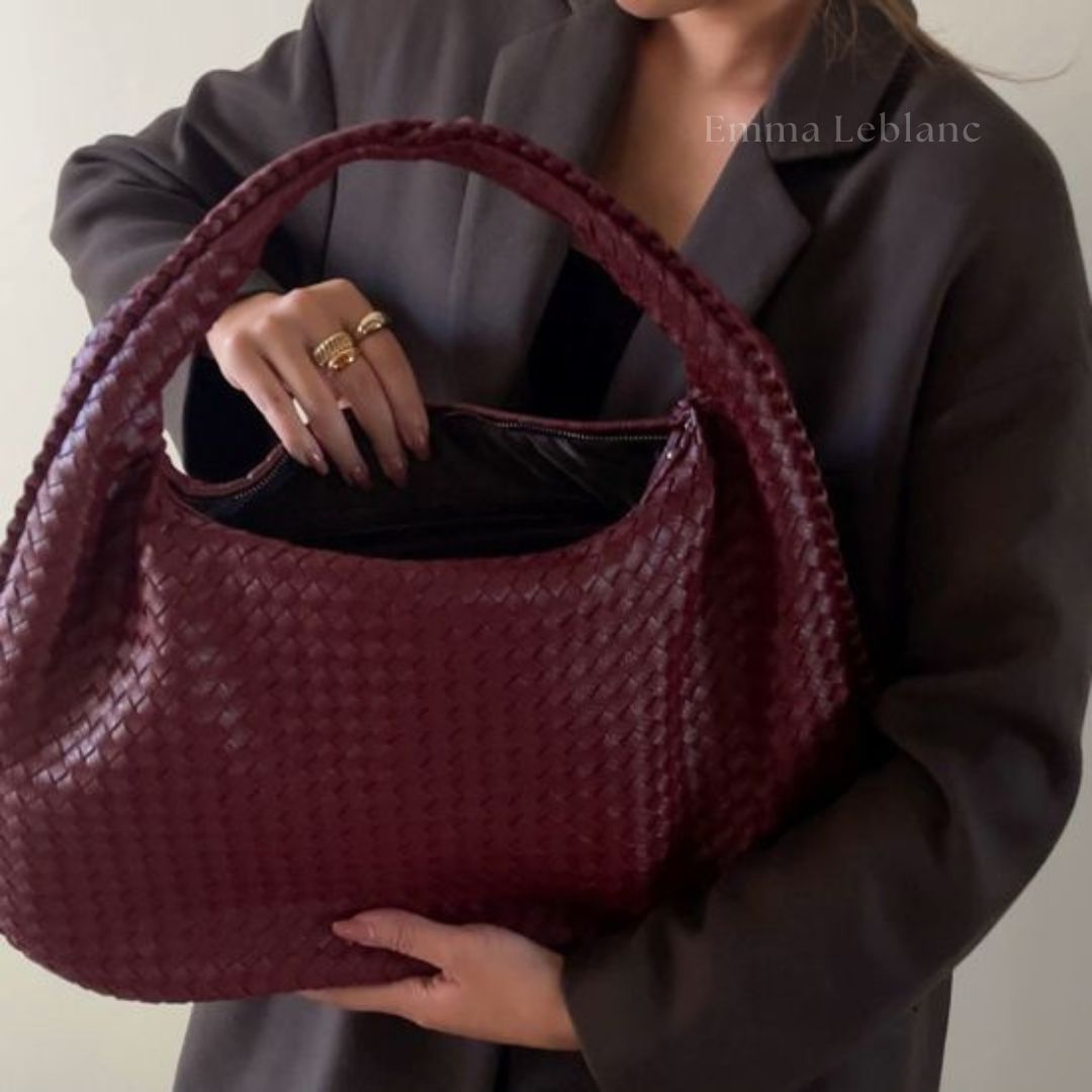 Shoulder Maxi Woven Havana Bag
