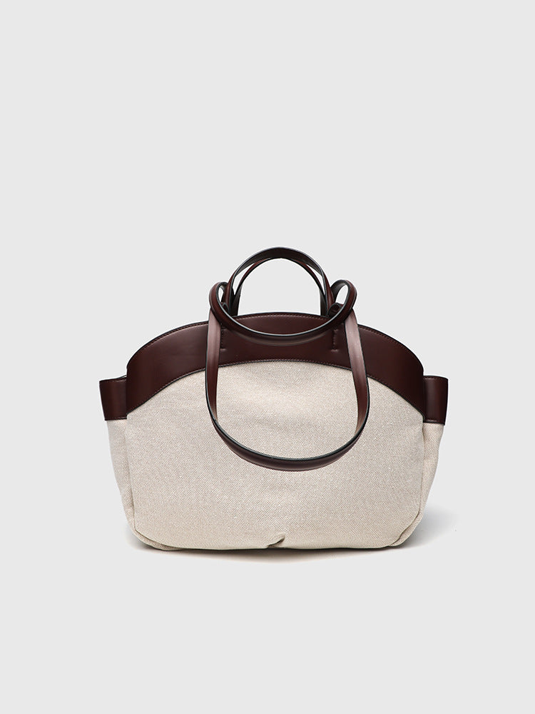Tote Large Two-Tone Canvas Luna Bag