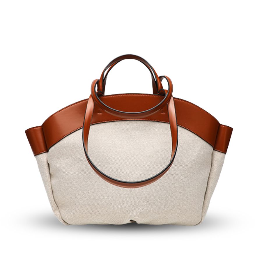 Tote Large Two-Tone Canvas Luna Bag