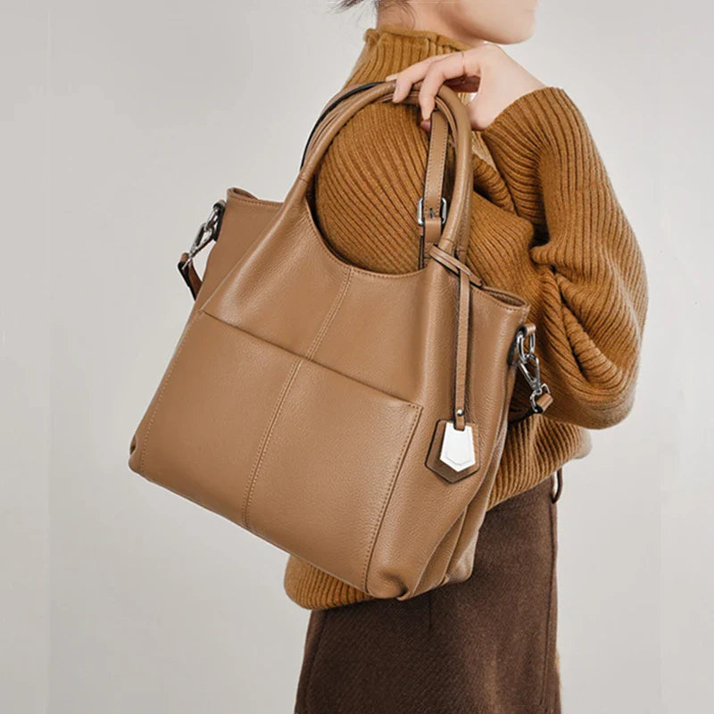 Tote Large Genuine Leather Classic Lisbon Bag