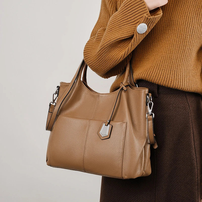 Tote Large Genuine Leather Classic Lisbon Bag