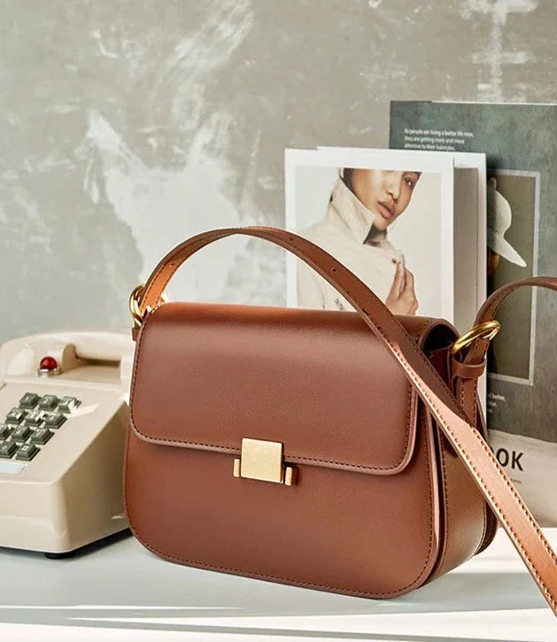 Crossbody Box Genuine Leather Camille Bag