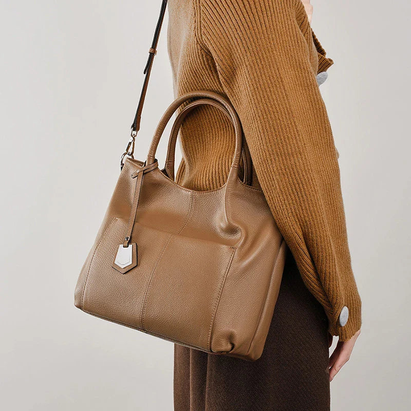 Tote Large Genuine Leather Classic Lisbon Bag