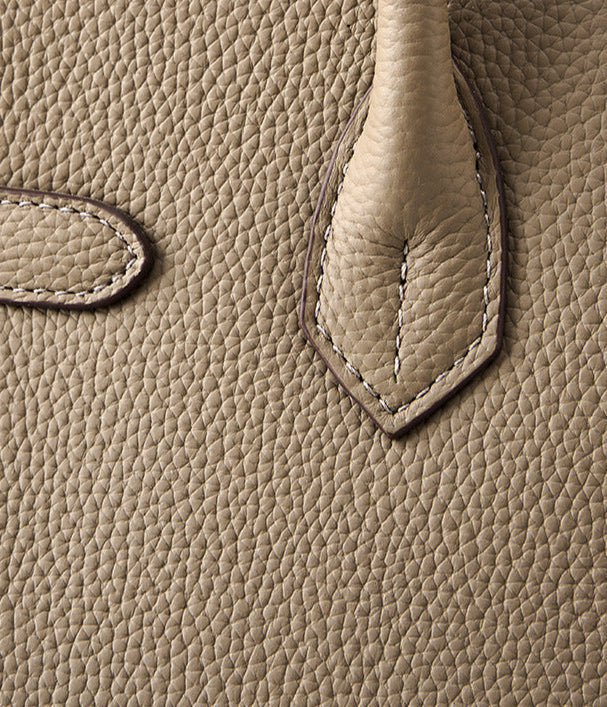 Classic Medium Genuine Leather Barcelona Bag – Gold Hardware