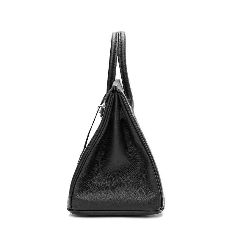 Classic Medium Genuine Leather Barcelona Bag – Silver Hardware