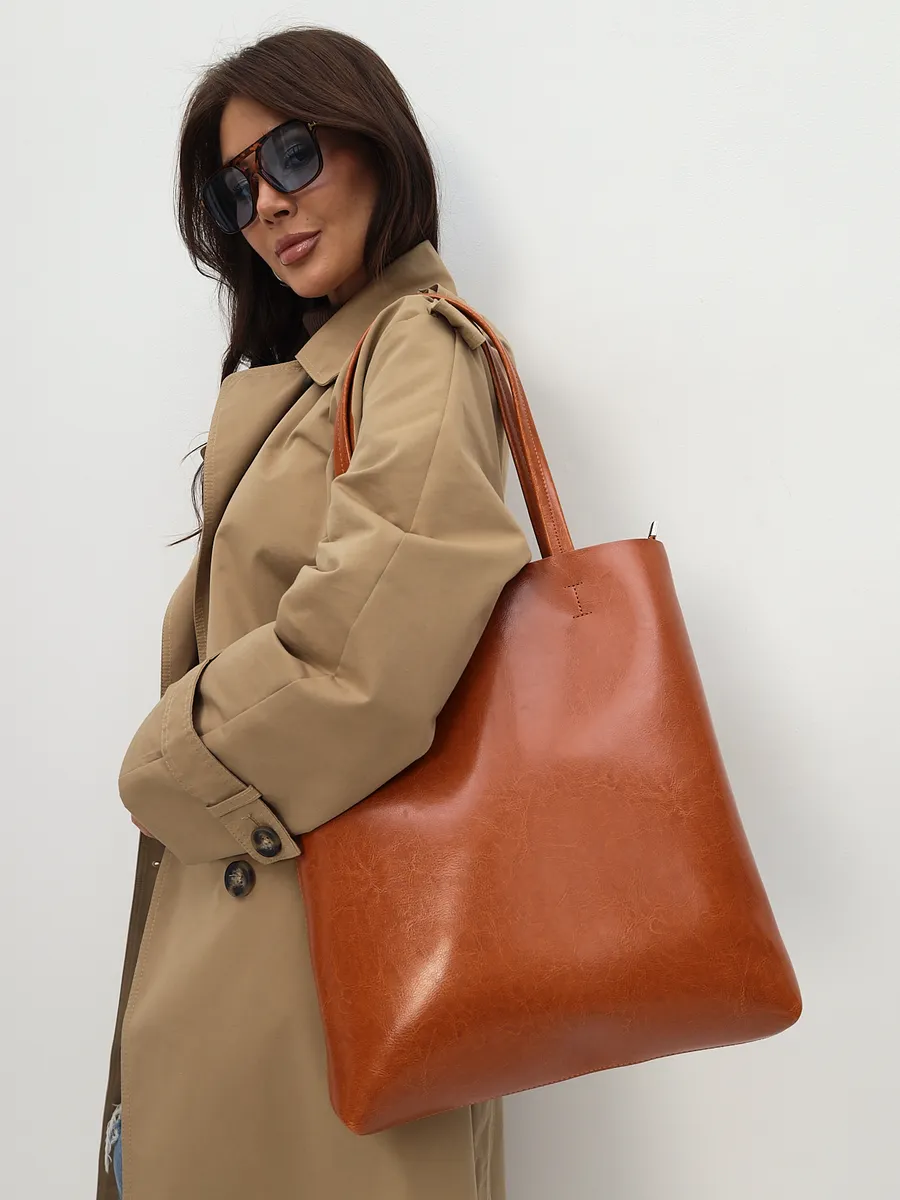 Tote Large Genuine Leather Vienna Bag