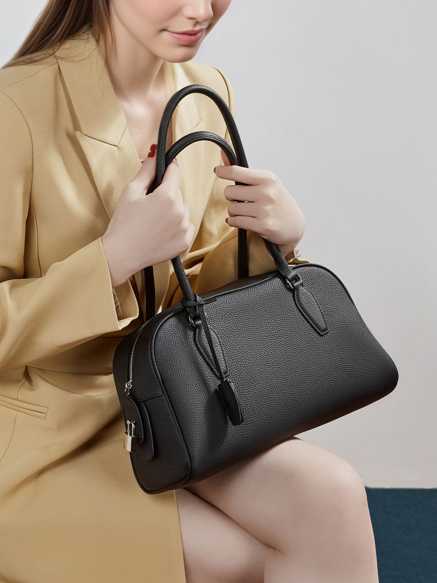 Medium Genuine Leather Milan Bag