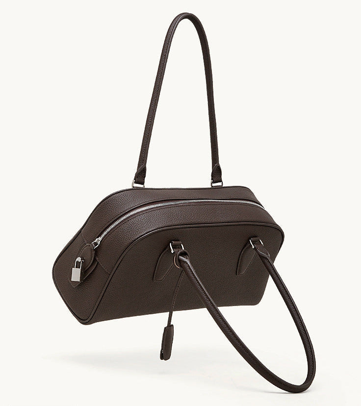 Medium Genuine Leather Milan Bag