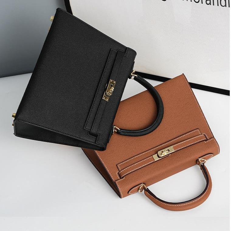 Classic Medium Genuine Leather Madrid Bag – Gold Hardware