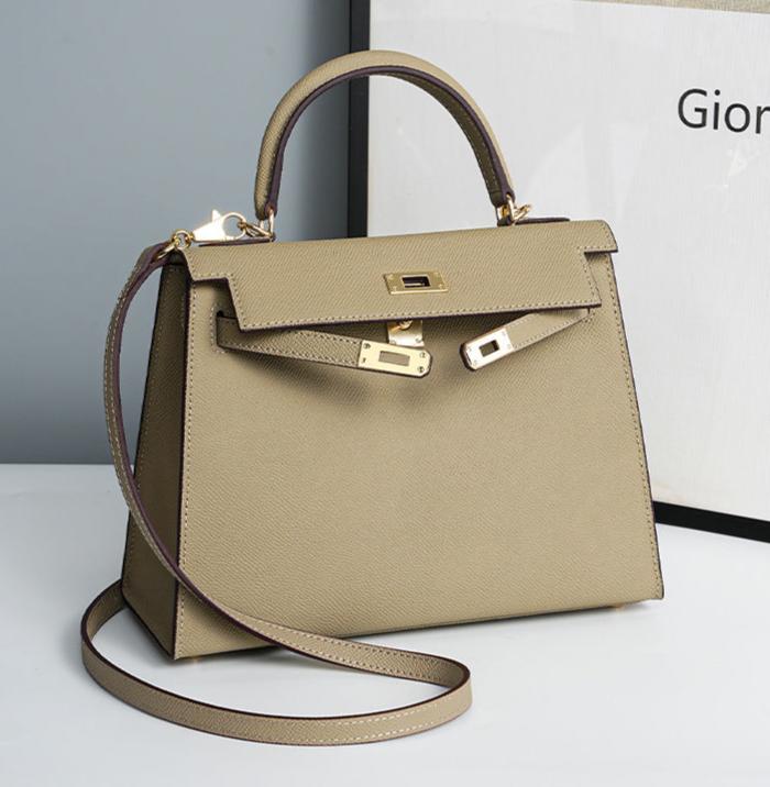 Classic Medium Genuine Leather Madrid Bag – Gold Hardware