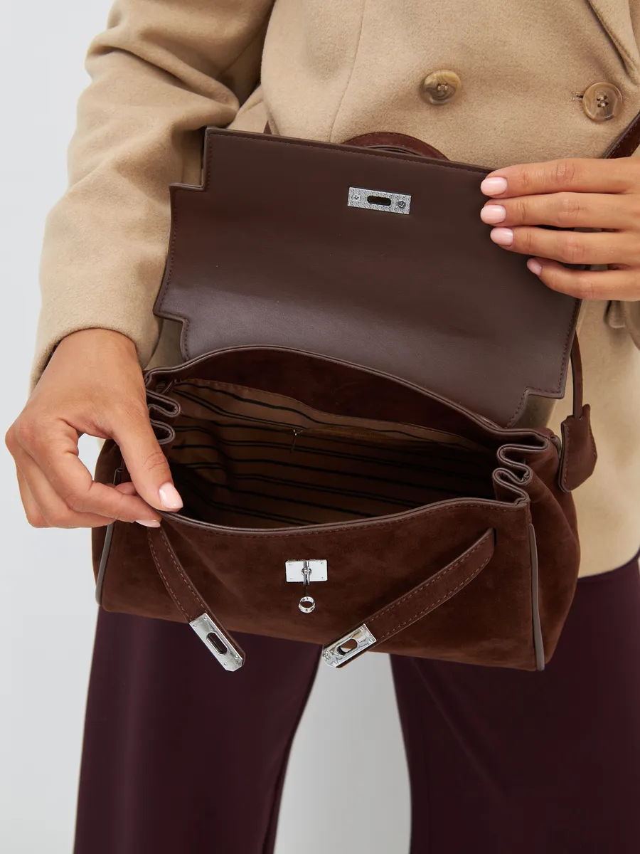 Classic Medium Suede Madrid Bag