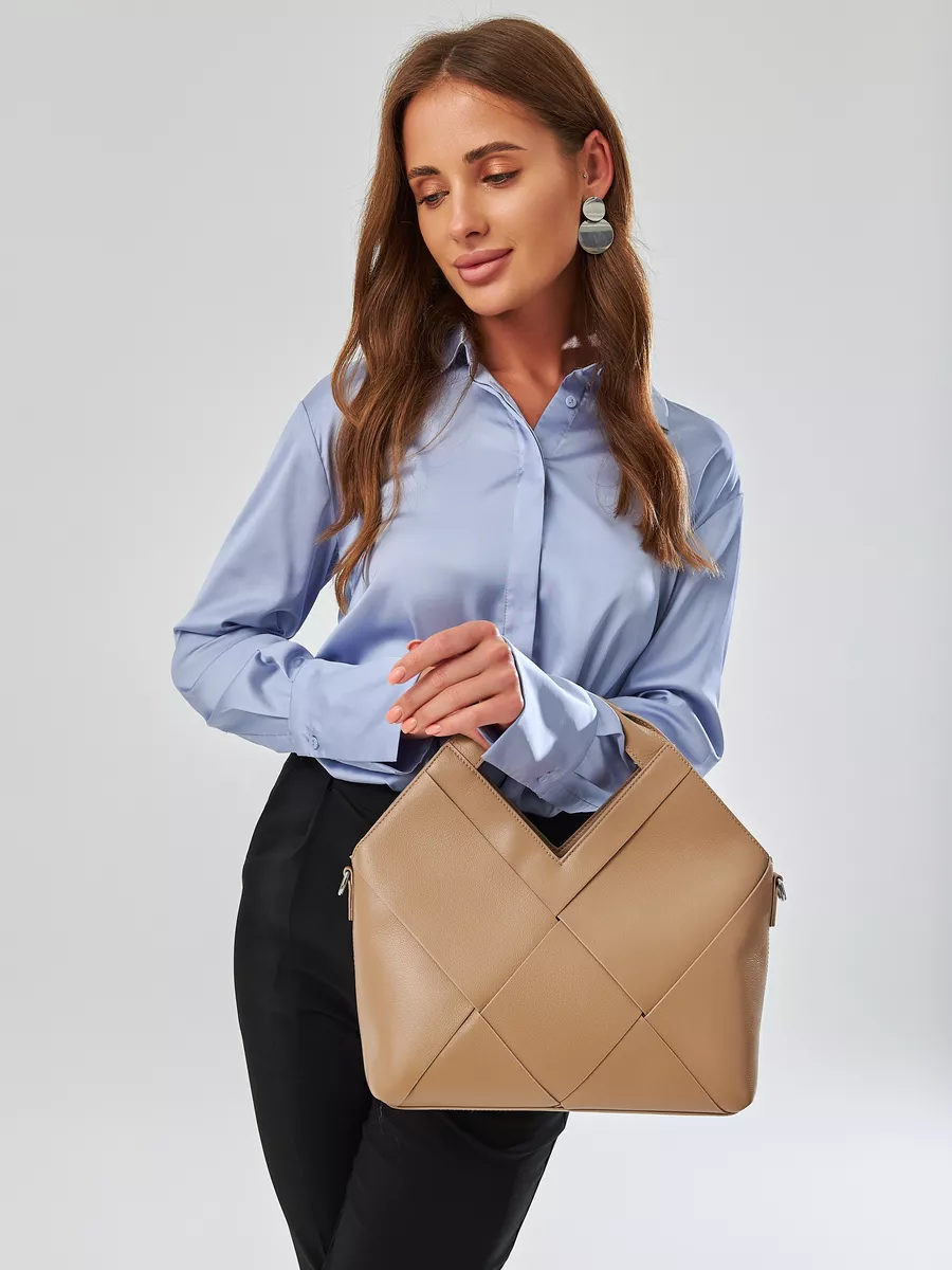 Woven Genuine Leather Jakarta Bag