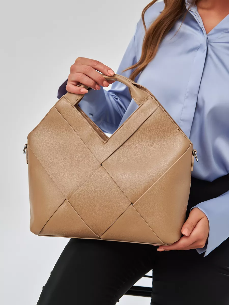 Woven Genuine Leather Jakarta Bag